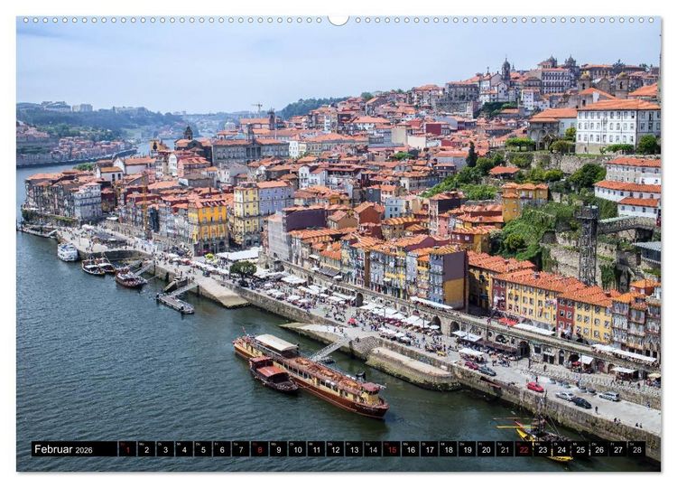 Produktbild: Porto - Die Handelsstadt am Douro (Wandkalender 2026 DIN A2 quer), CALVENDO Monatskalender