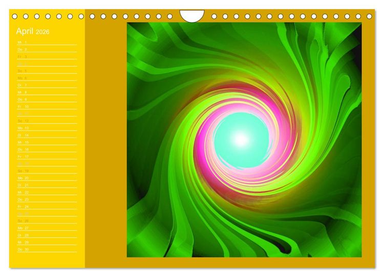 Produktbild: Energie-Spiralen 2026 (Wandkalender 2026 DIN A4 quer), CALVENDO Monatskalender