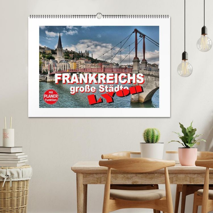 Produktbild: Frankreichs gro&szlig;e St&auml;dte - Lyon (Wandkalender 2026 DIN A2 quer), CALVENDO Monatskalender