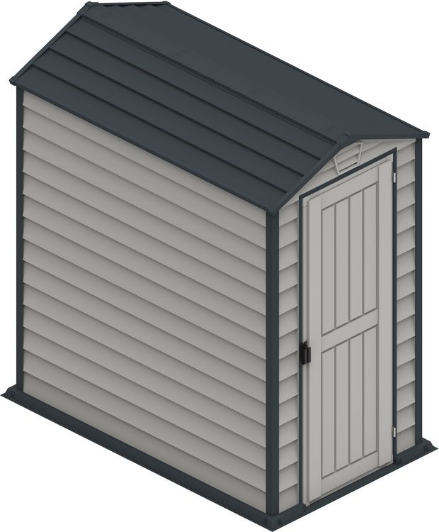 Produktbild: Kunststoff Ger&auml;tehaus 104x180 Gartenhaus Dreht&uuml;r