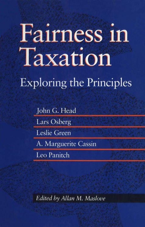Produktbild: Fairness in Taxation