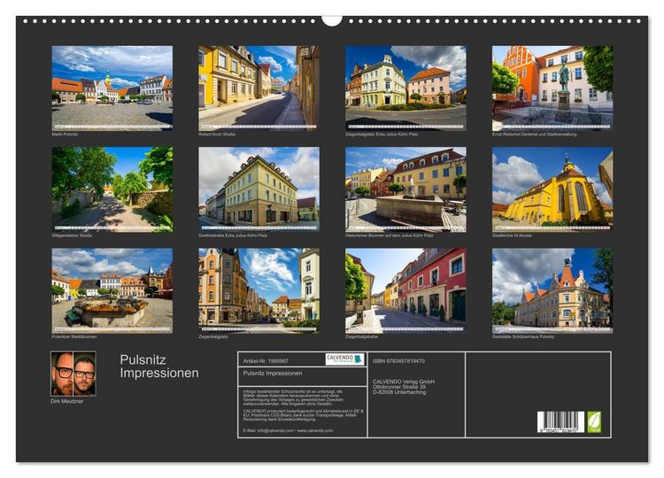 Produktbild: Pulsnitz Impressionen (Wandkalender 2026 DIN A2 quer), CALVENDO Monatskalender