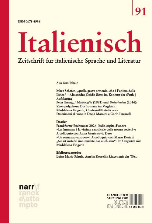 Produktbild: Italienisch Band 91 | 46. Jahrgang, Heft 1