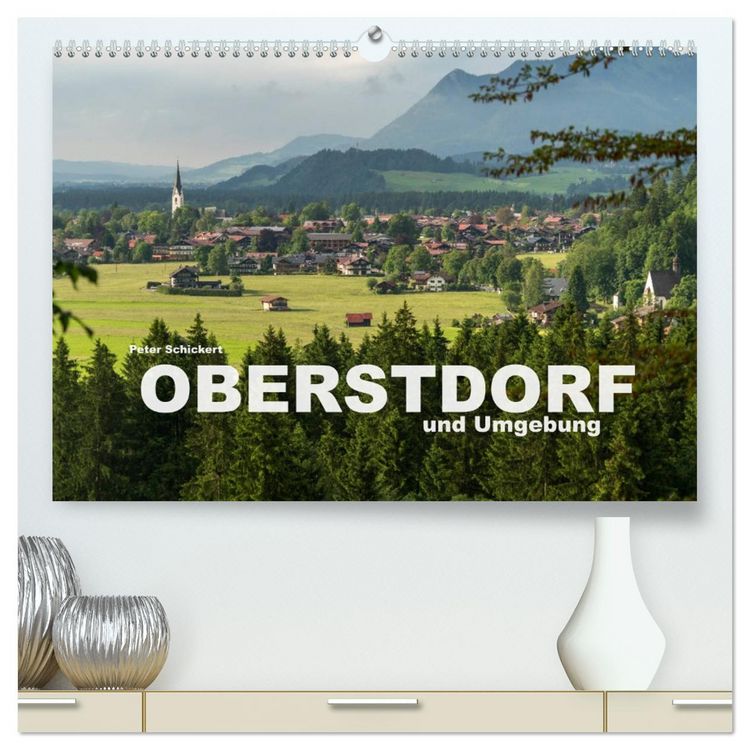 Produktbild: Oberstdorf und Umgebung (hochwertiger Premium Wandkalender 2026 DIN A2 quer), Kunstdruck in Hochglanz