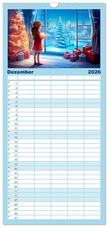 Produktbild: Familienplaner 2026 - Magie der Kindheit mit 5 Spalten (Wandkalender, 21 x 45 cm) CALVENDO