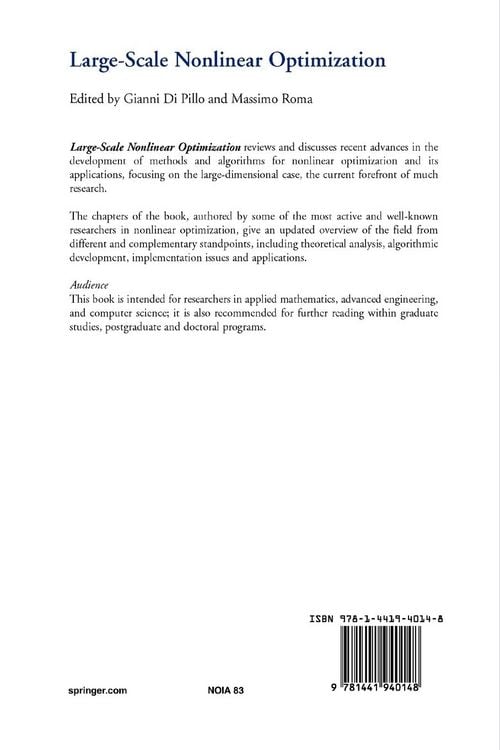 Produktbild: Large-Scale Nonlinear Optimization