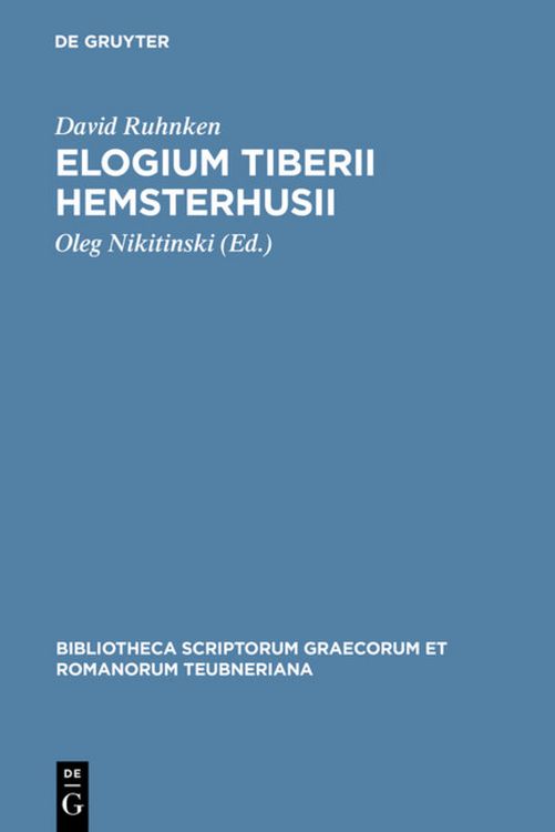 Produktbild: Elogium Tiberii Hemsterhusii