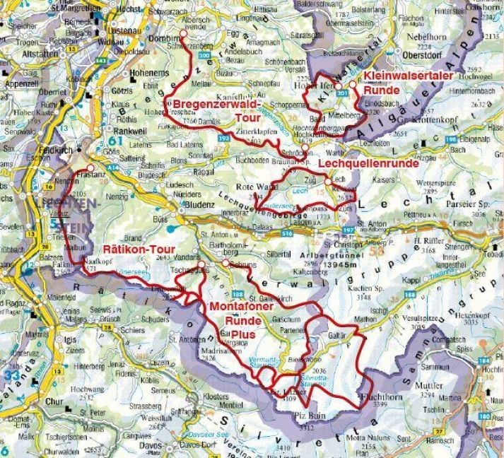 Produktbild: ROTHER Wanderf&uuml;hrer Trekking in Vorarlberg