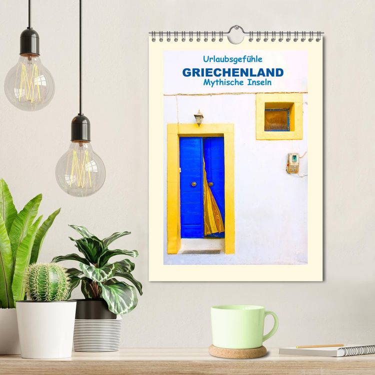 Produktbild: Urlaubsgef&uuml;hle - Griechenland Mythische Inseln (Wandkalender 2026 DIN A4 hoch), CALVENDO Monatskalender