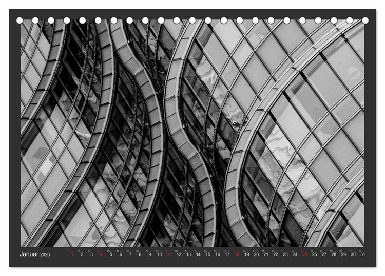 Produktbild: Architektur - Fassaden im Detail 2026 (Tischkalender 2026 DIN A5 quer), CALVENDO Monatskalender