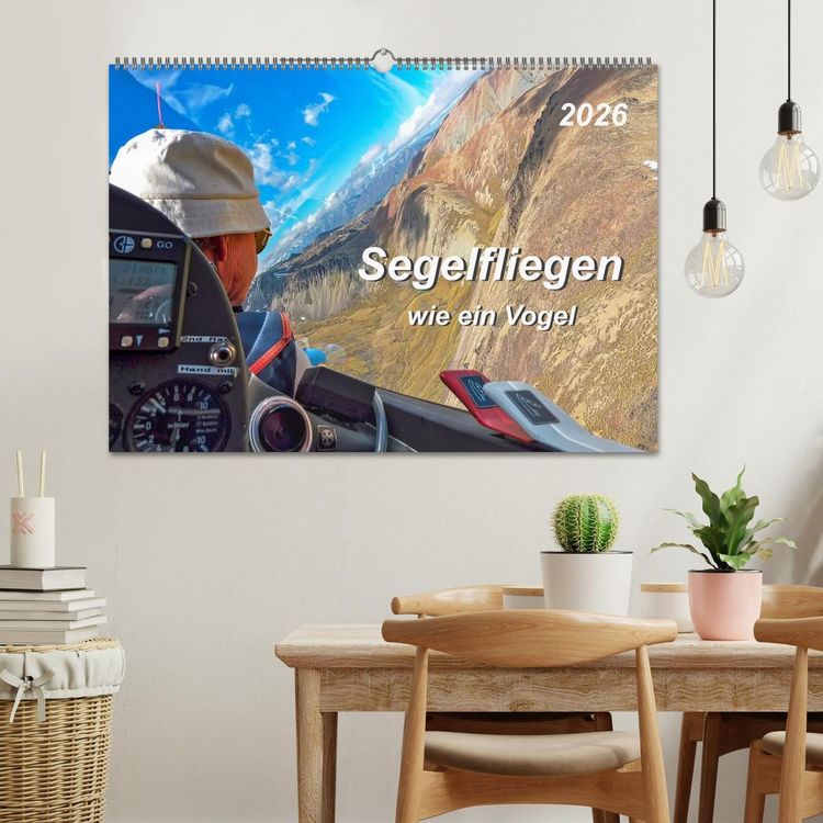 Produktbild: Segelfliegen - wie ein Vogel (Wandkalender 2026 DIN A2 quer), CALVENDO Monatskalender