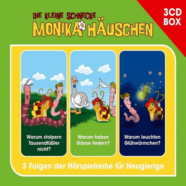 Produktbild: Die kleine Schnecke Monika H&auml;uschen - 3-CD H&ouml;rspielbox Vol. 1
