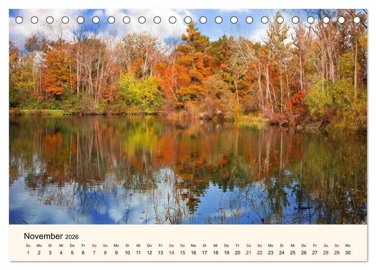 Produktbild: Die Jahreszeiten. Magie des Wandels (Tischkalender 2026 DIN A5 quer), CALVENDO Monatskalender