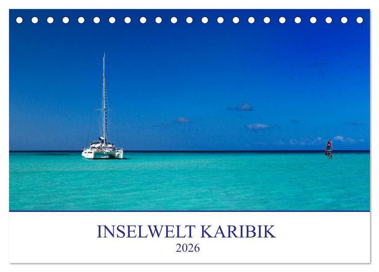 Produktbild: Inselwelt Karibik (Tischkalender 2026 DIN A5 quer), CALVENDO Monatskalender