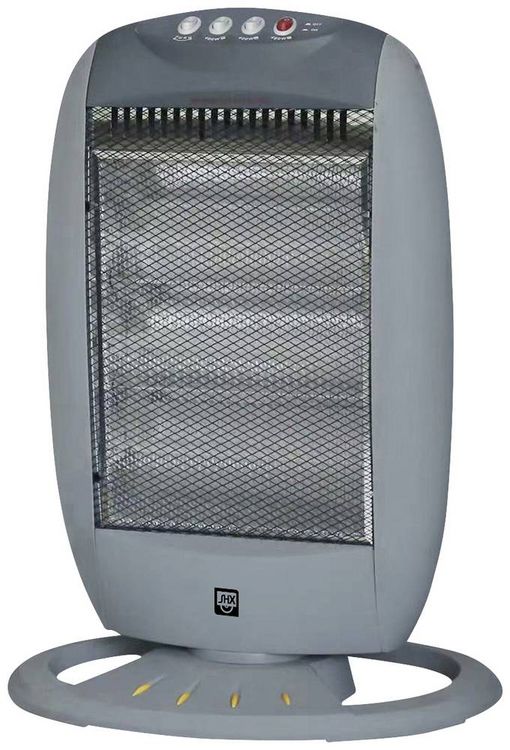 Produktbild: SHX SHX24HS1200 Halogenheizer 30m&sup2; Silber, Schwarz