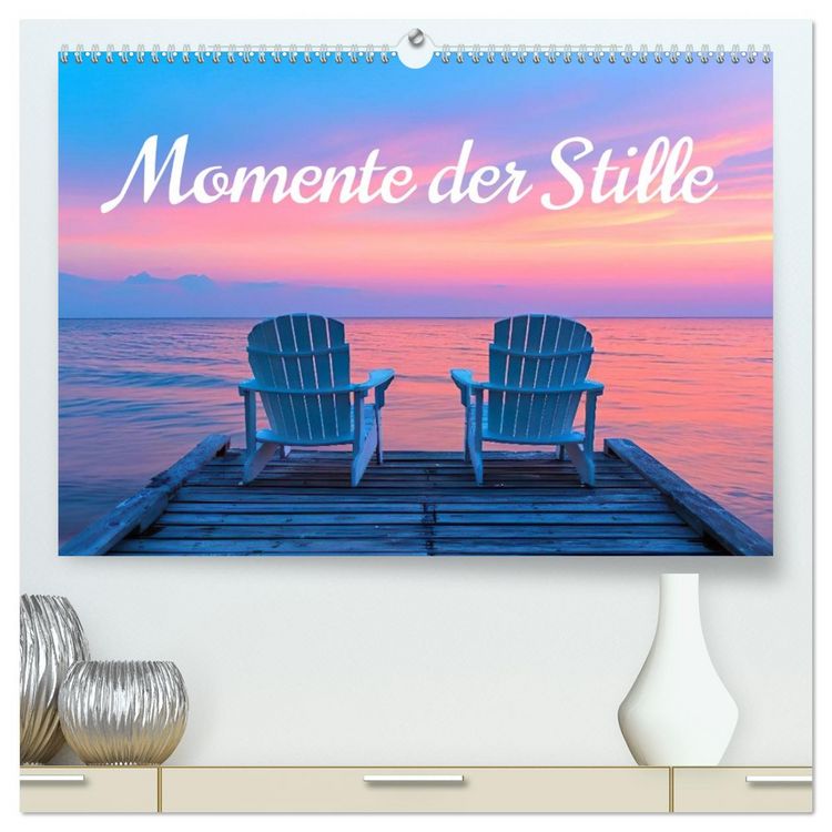 Produktbild: Momente der Stille (hochwertiger Premium Wandkalender 2026 DIN A2 quer), Kunstdruck in Hochglanz