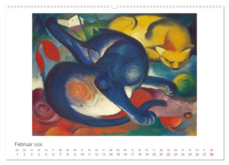 Produktbild: Franz Marc 2026 (hochwertiger Premium Wandkalender 2026 DIN A2 quer), Kunstdruck in Hochglanz