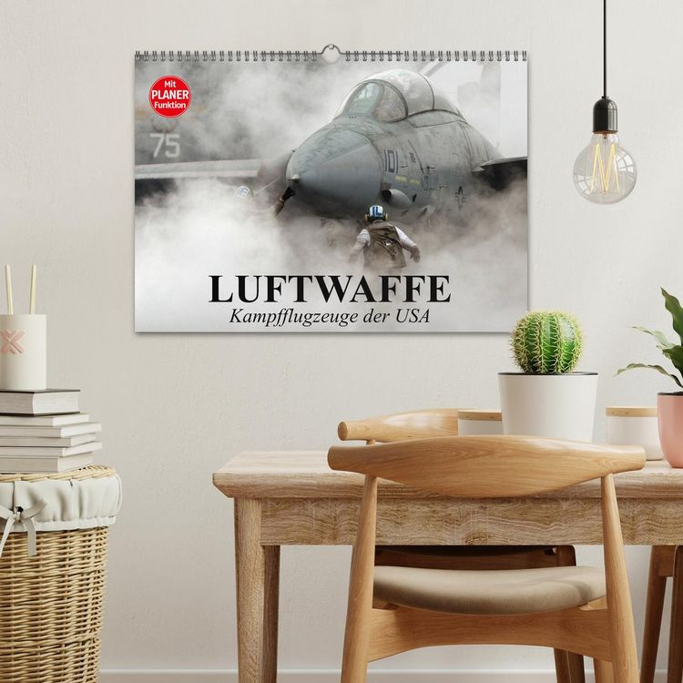 Produktbild: Luftwaffe. Kampfflugzeuge der USA (Wandkalender 2026 DIN A3 quer), CALVENDO Monatskalender