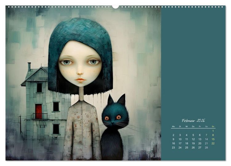 Produktbild: Die Katze - mein Freund (hochwertiger Premium Wandkalender 2026 DIN A2 quer), Kunstdruck in Hochglanz