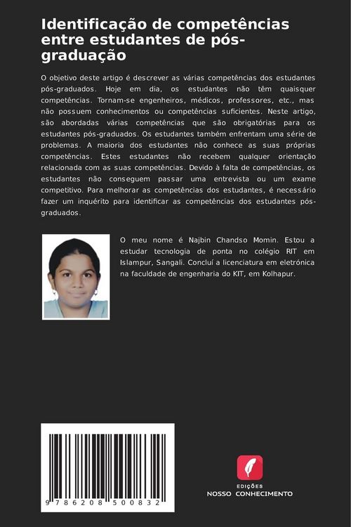 Produktbild: Identifica&ccedil;&atilde;o de compet&ecirc;ncias entre estudantes de p&oacute;s-gradua&ccedil;&atilde;o
