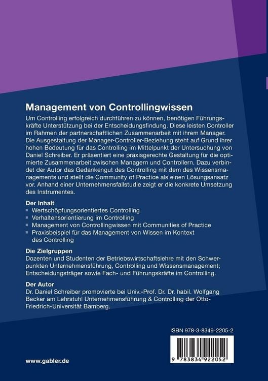 Produktbild: Management von Controllingwissen