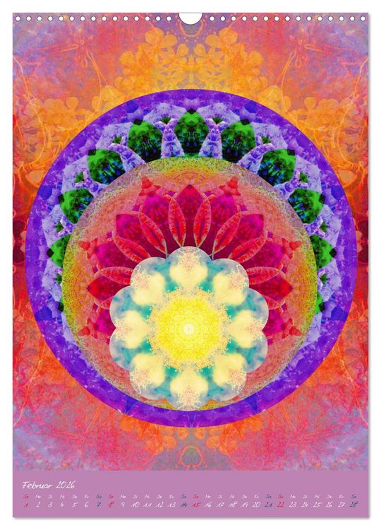 Produktbild: BLUMEN MANDALAS (Wandkalender 2026 DIN A3 hoch), CALVENDO Monatskalender