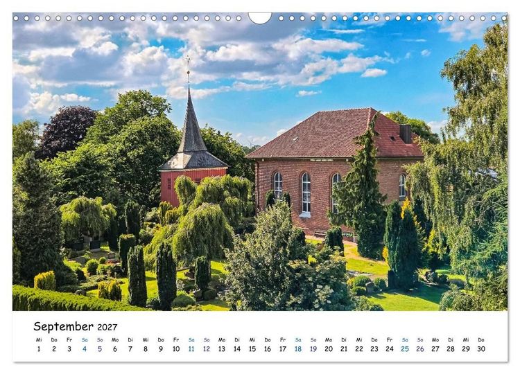 Produktbild: Elbinsel Krautsand - Impressionen von Land und Fluss (Wandkalender 2027 DIN A3 quer), CALVENDO Monatskalender