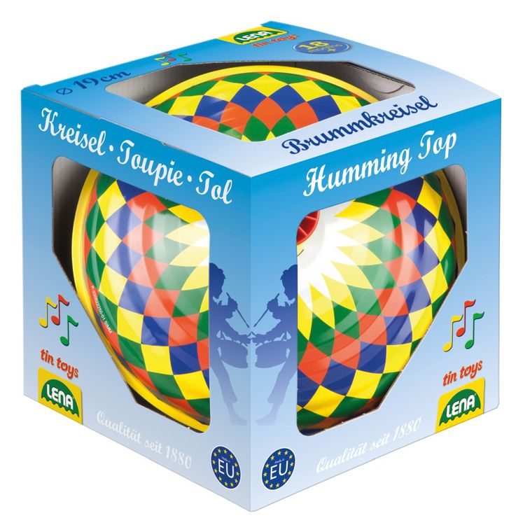 Produktbild: LENA Brummkreisel mit Standfu&szlig; multicolor 19cm