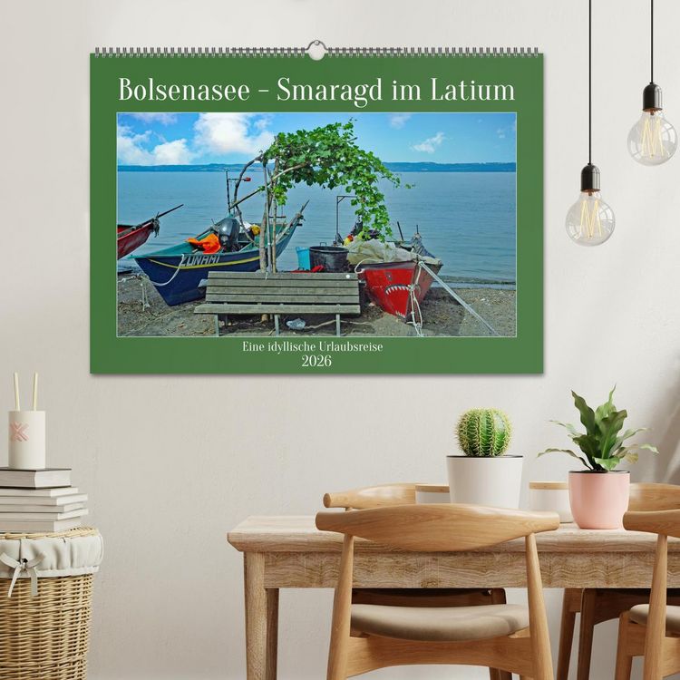 Produktbild: Bolsenasee Smaragd im Latium (Wandkalender 2026 DIN A2 quer), CALVENDO Monatskalender