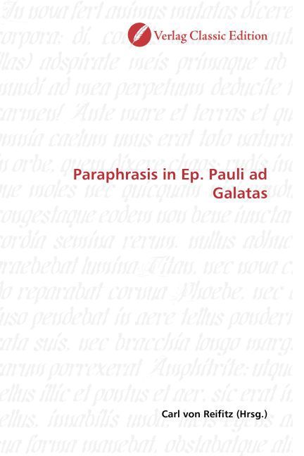 Produktbild: Paraphrasis in Ep. Pauli ad Galatas