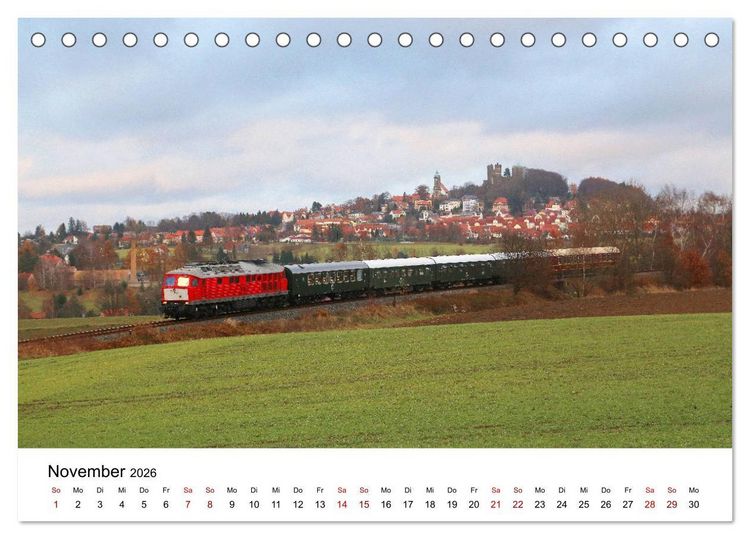 Produktbild: Eisenbahnen in Ostsachsen 2026 (Tischkalender 2026 DIN A5 quer), CALVENDO Monatskalender
