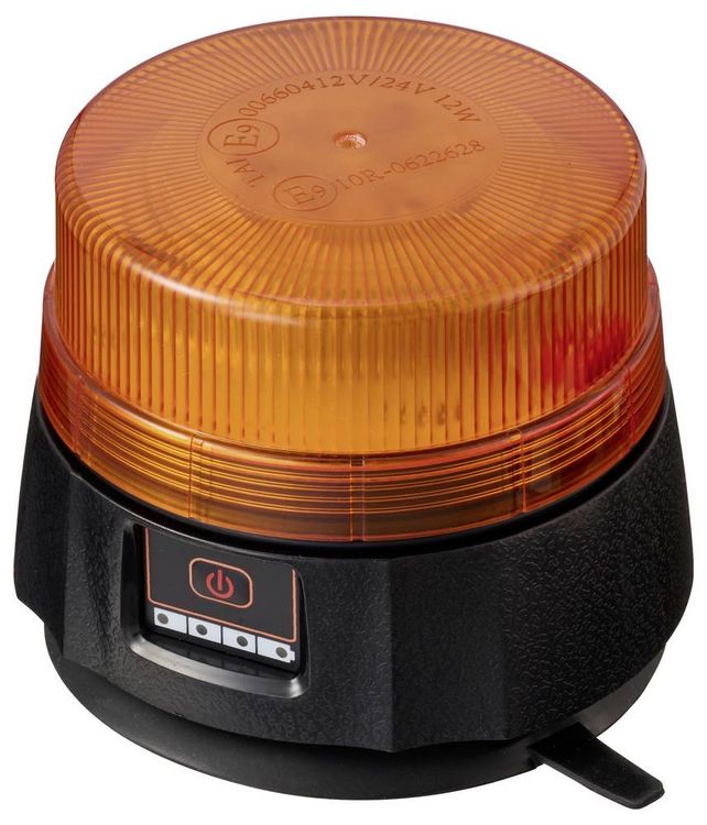 Produktbild: VOLTCRAFT Rundumleuchte VC-17200360 5 V/DC &uuml;ber DC-Eingang Magnetfu&szlig;, Saugnapf, USB-Stecker Orange