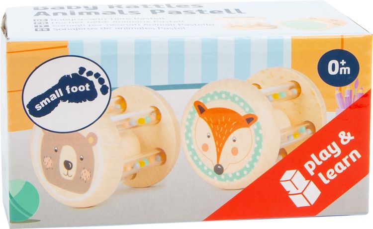 Produktbild: Babyrasseln Tiere Pastell