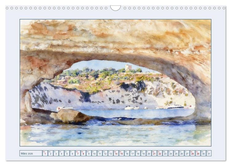 Produktbild: Malta - Perle im s&uuml;dlichen Mittelmeer (Wandkalender 2026 DIN A3 quer), CALVENDO Monatskalender