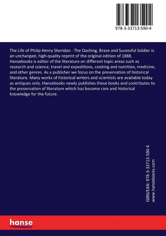 Produktbild: The Life of Philip Henry Sheridan