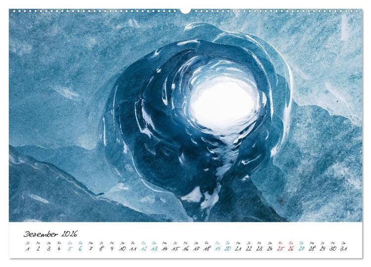 Produktbild: Eiswelten Morteratsch (hochwertiger Premium Wandkalender 2026 DIN A2 quer), Kunstdruck in Hochglanz