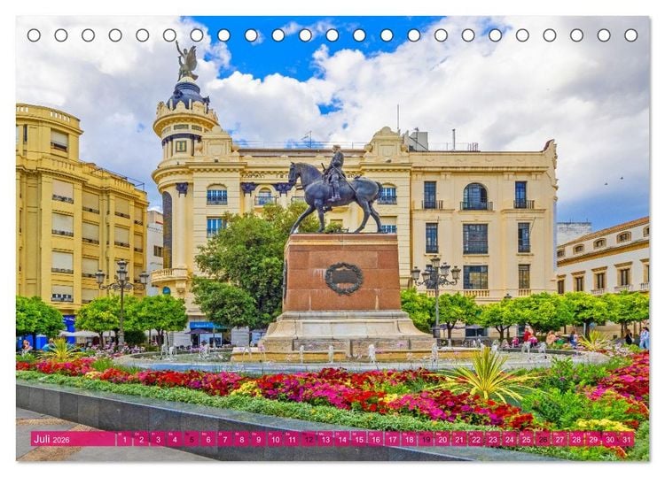 Produktbild: Ein Herz f&uuml;r Andalusien (Tischkalender 2026 DIN A5 quer), CALVENDO Monatskalender
