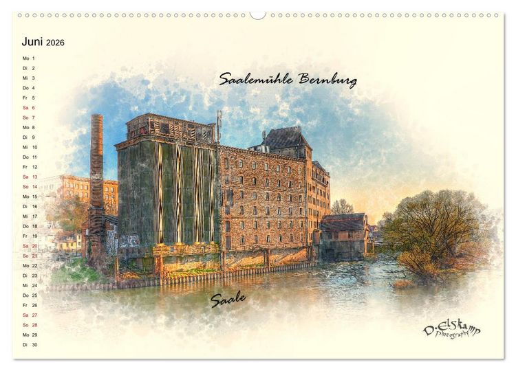 Produktbild: Bernburg meine Stadt (Wandkalender 2026 DIN A2 quer), CALVENDO Monatskalender