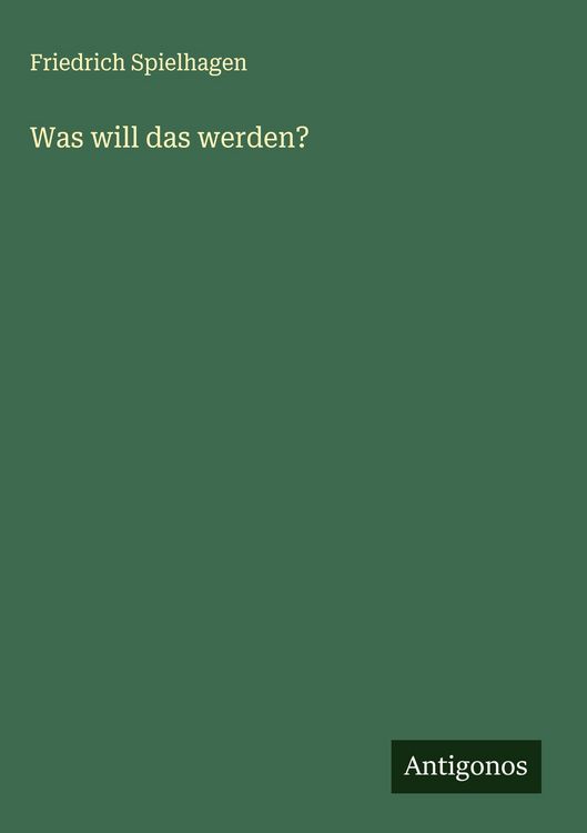 Produktbild: Was will das werden?