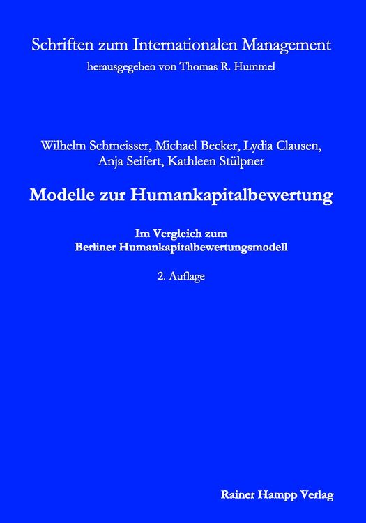 Produktbild: Modelle zur Humankapitalbewertung