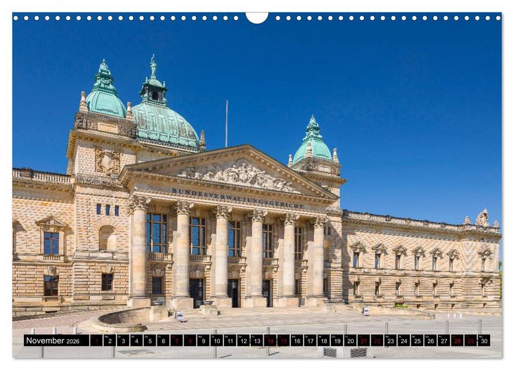 Produktbild: Leipzig Die Sachsenmetropole mit gro&szlig;er Vergangenheit (Wandkalender 2026 DIN A3 quer), CALVENDO Monatskalender
