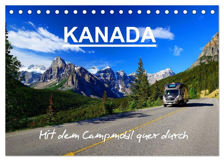 Produktbild: KANADA - Mit Campmobil quer durch (Tischkalender 2026 DIN A5 quer), CALVENDO Monatskalender