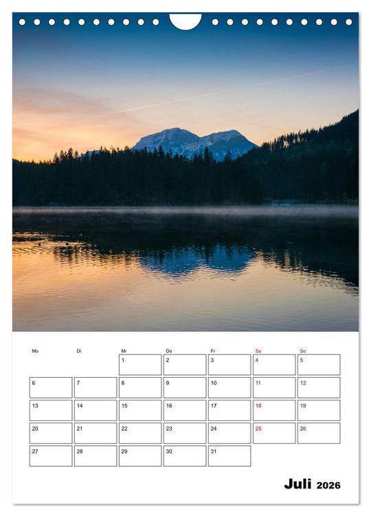 Produktbild: Traumhaftes Berchtesgadener Land (Wandkalender 2026 DIN A4 hoch), CALVENDO Monatskalender
