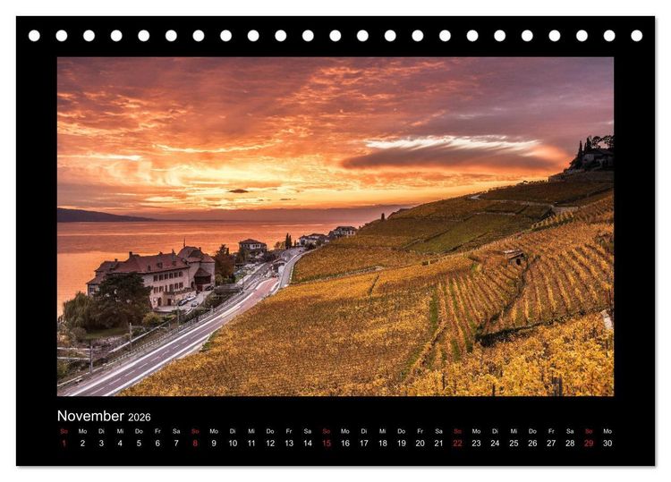 Produktbild: My Switzerland (Tischkalender 2026 DIN A5 quer), CALVENDO Monatskalender