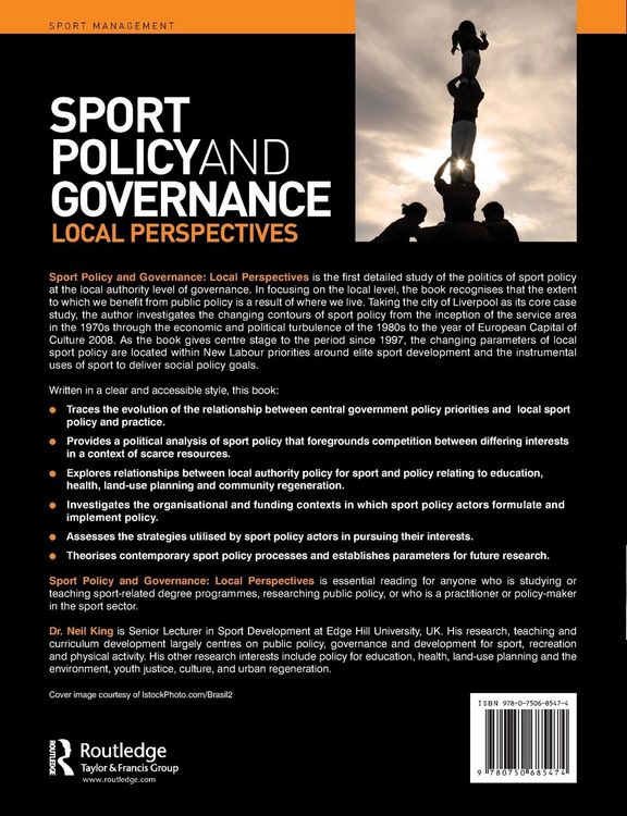 Produktbild: Sport Policy and Governance