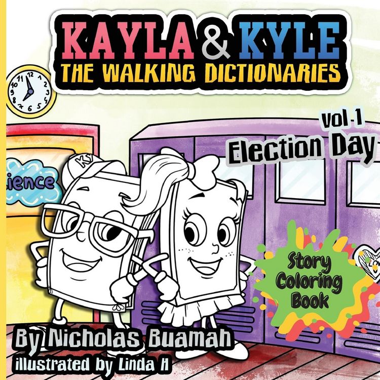 Produktbild: Kayla and Kyle Story Coloring Book - Election Day