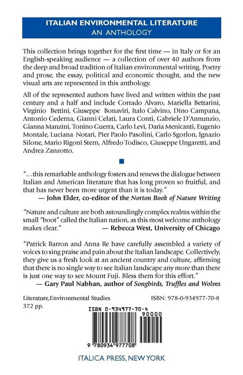 Produktbild: Italian Environmental Literature