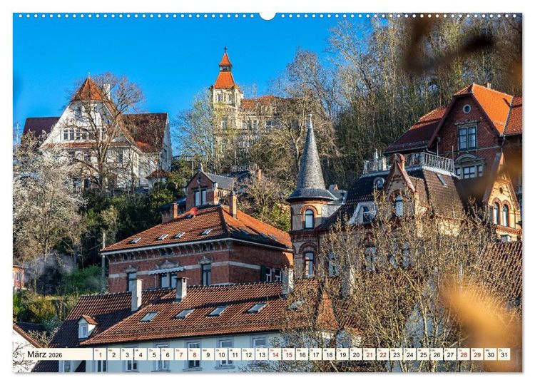 Produktbild: T&uuml;bingen - Schw&auml;bische Perle am Neckar (hochwertiger Premium Wandkalender 2026 DIN A2 quer), Kunstdruck in Hochglanz