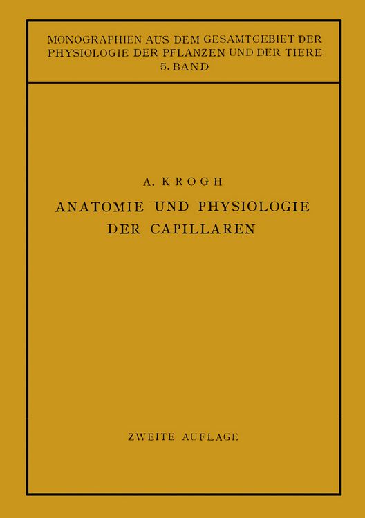Produktbild: Anatomie und Physiologie der Capillaren