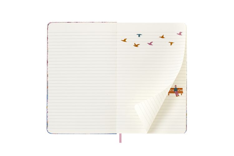 Produktbild: Moleskine Notizbuch Sammlerbox - Sakura, Large/A5, Liniert, Stoffeinband